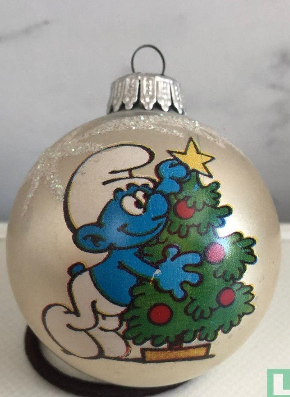 te koop gevraagd  kerstballen van de Smurfen 1980, Ophalen of Verzenden