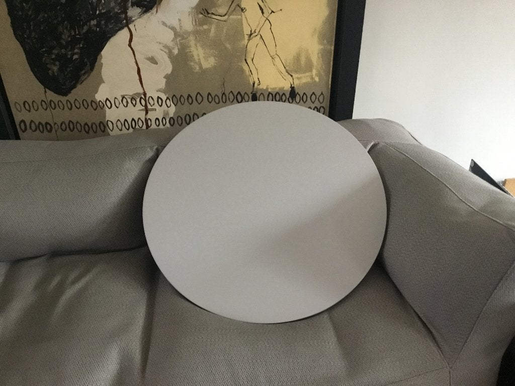 IKEA Stensele tafelblad lichtgrijs - 70 cm rond =NIEUW=, Ophalen, 50 tot 100 cm, Rond, Nieuw