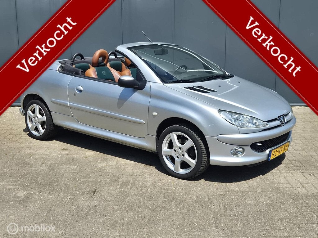 Peugeot 206 CC 1.6-16V|APK 6-2027, Auto's, Peugeot, Bedrijf, ABS, Airbags, Alarm, Boordcomputer, Centrale vergrendeling, Elektrische buitenspiegels