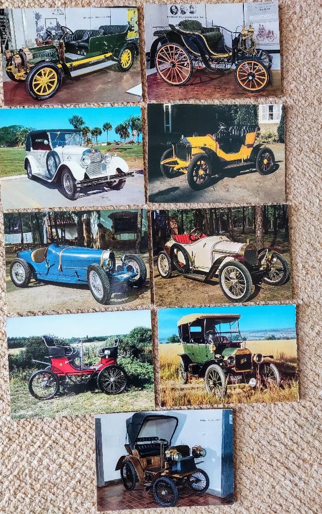 Oude ansichtkaarten van antieke auto's ~ onbeschreven, Ophalen of Verzenden, Voor 1920, Noord-Brabant