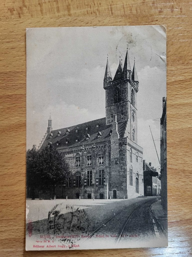 ansicht SLUIS Stadhuis, Ophalen of Verzenden, Voor 1920, Zeeland