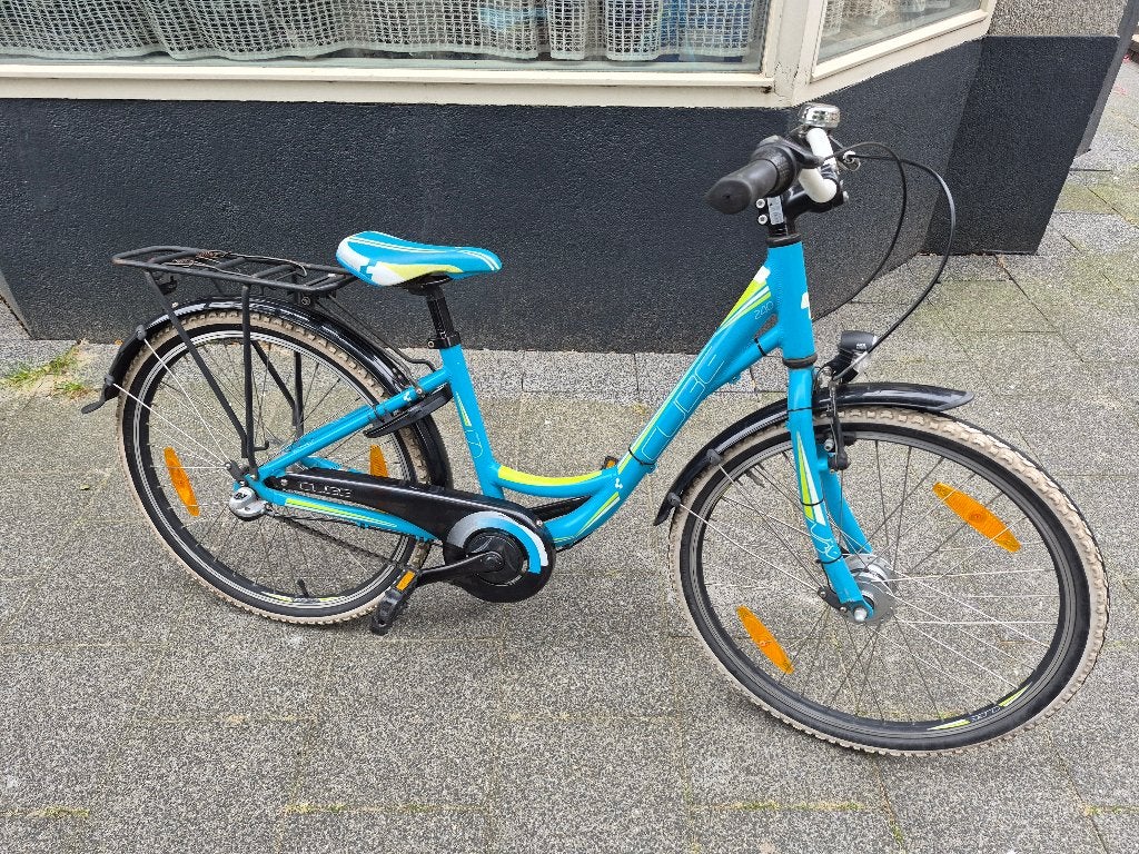 Kinderfiets 24 inch CUBE 24, lichtblauw, In originele staat, Ophalen, Gebruikt, CUBE 24, lichtblauw,, Terugtraprem