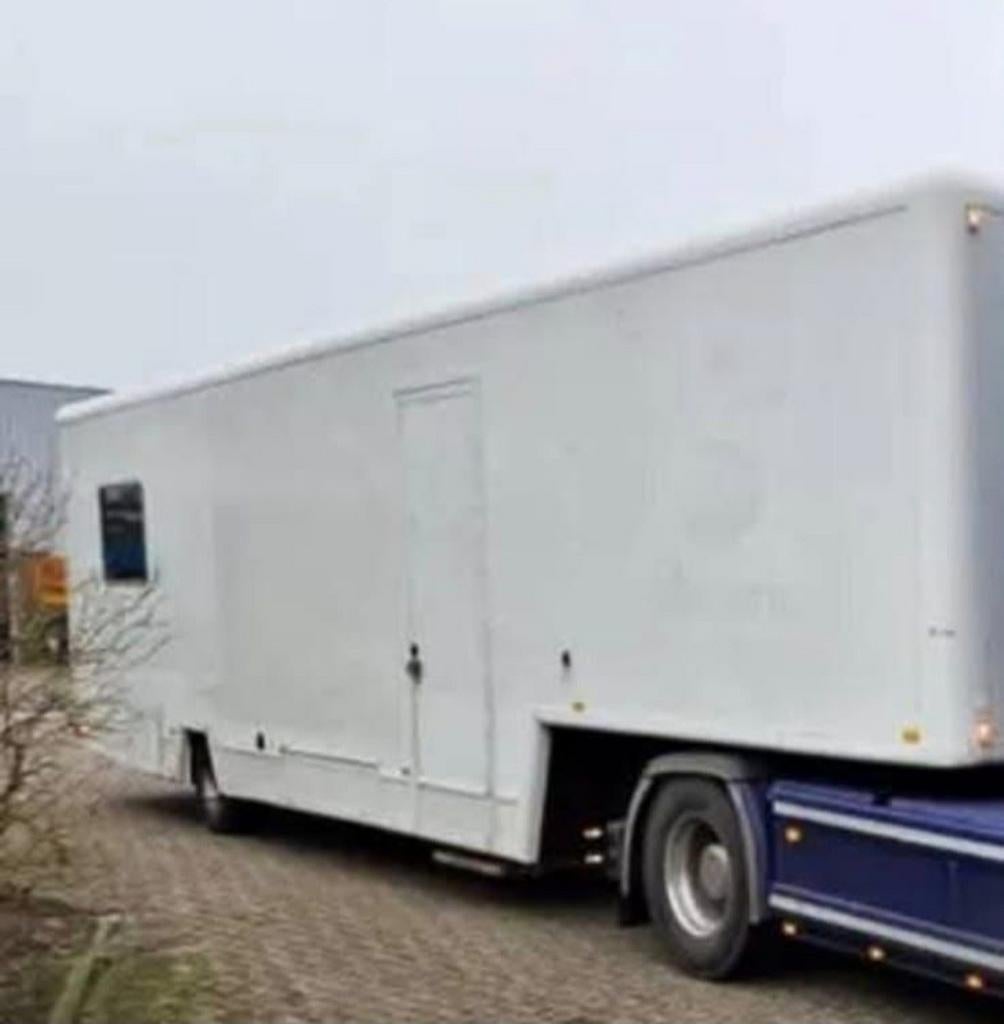 Grote witte aanhanger/trailer, multifunctioneel, Caravans en Kamperen, Campers, Particulier