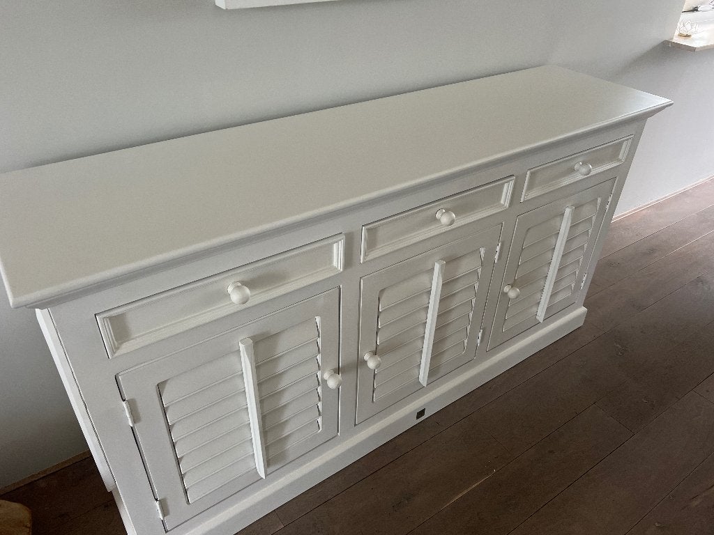 Rivièra Maison shutters dressoir, Huis en Inrichting, Kasten | Dressoirs, Ophalen, Gebruikt, 25 tot 50 cm, Met deur(en)