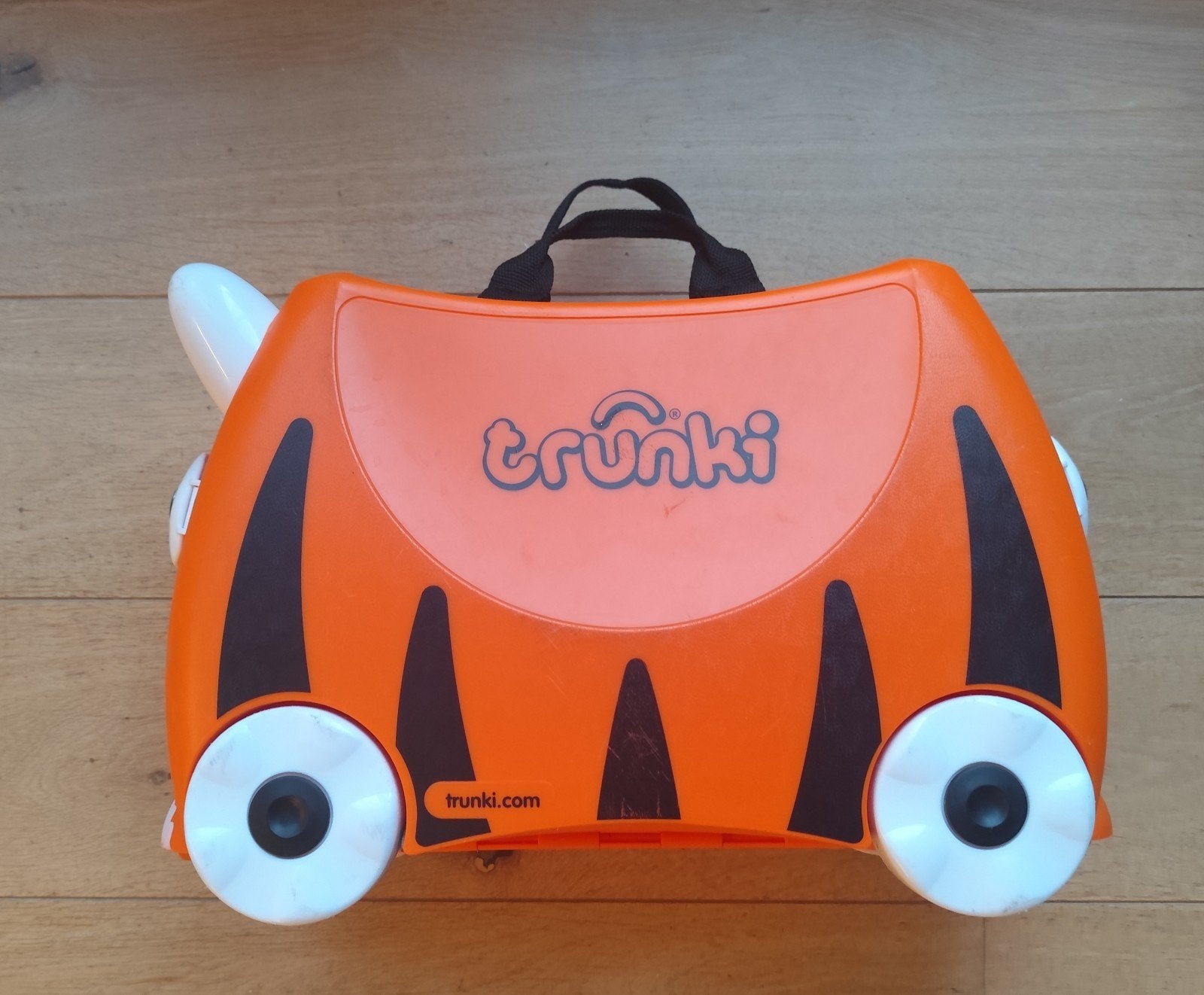 Trunki Kinderkoffer Oranje Tijger met Draagband, Ophalen, Gebruikt