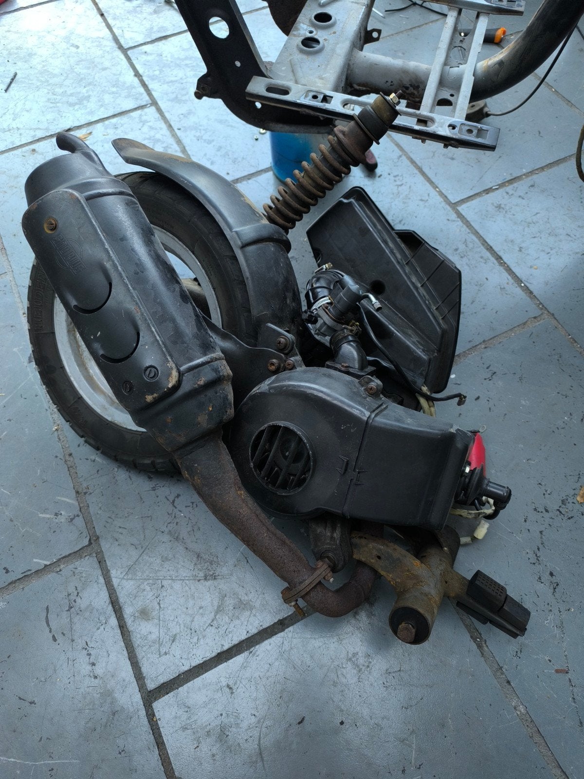 Piaggio sfera blok plug en play met subframe! start garantie, Ophalen of Verzenden, Zo goed als nieuw, Blok