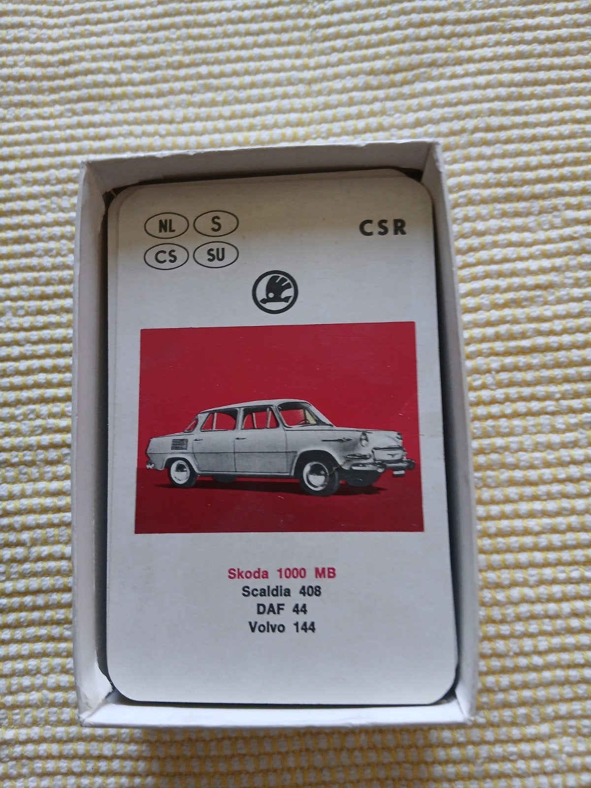 Vintage Auto Kaartspel: Skoda, Scaldia, DAF, Volvo, Verzamelen, Ophalen of Verzenden, Gebruikt, Auto's