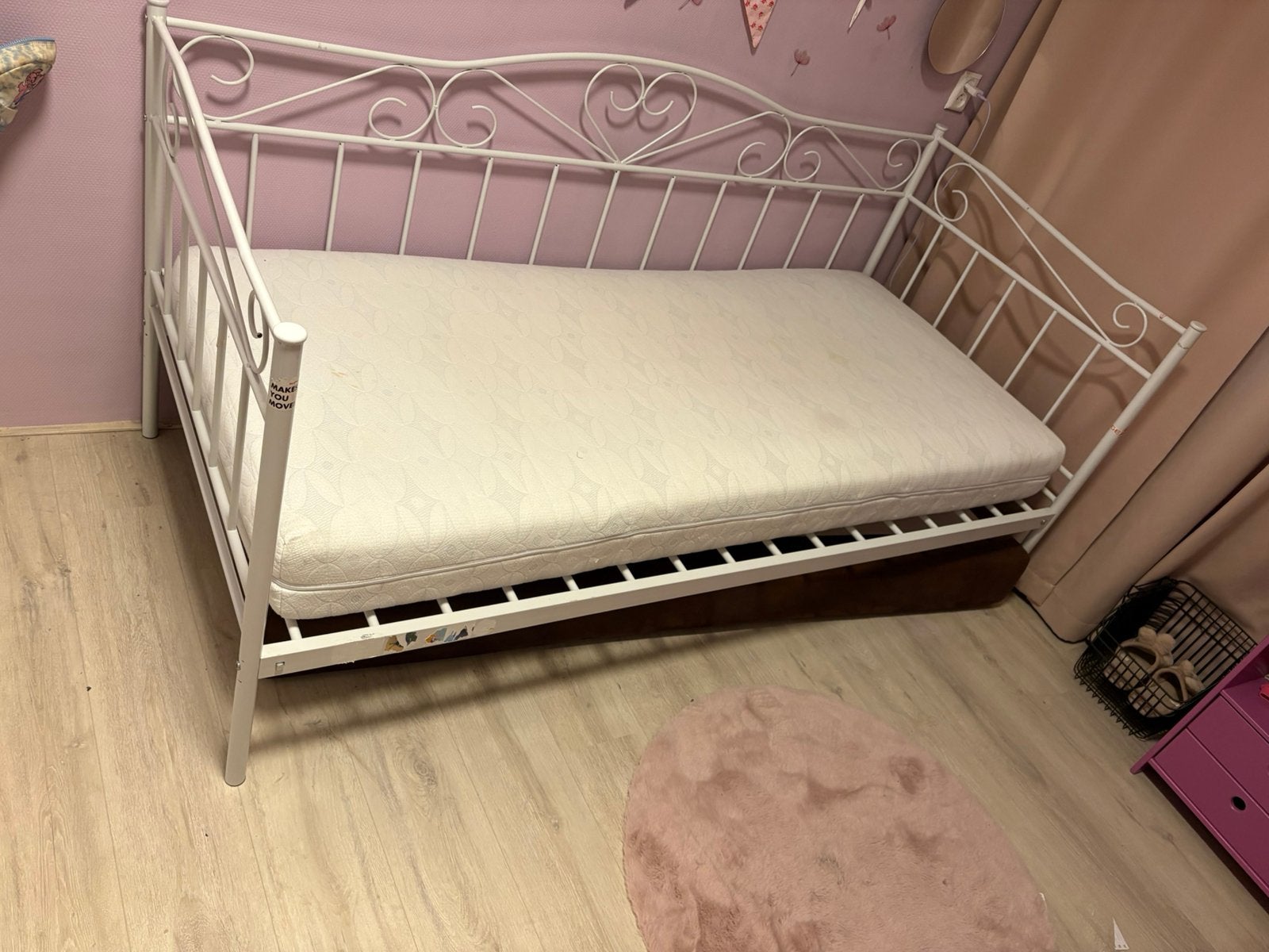 Meisjes bed compleet met matras, 85 tot 100 cm, Gebruikt, Minder dan 140 cm, Ophalen
