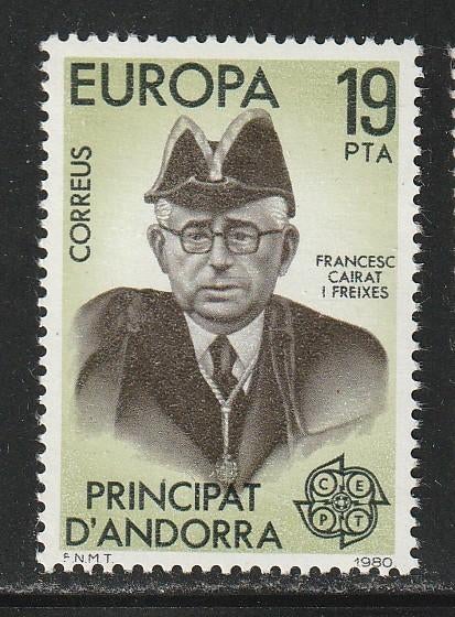 Verenigd Europa 1980 - Sp. Andorra - Francesco Cairat, Ophalen, Postfris, Overige thema's
