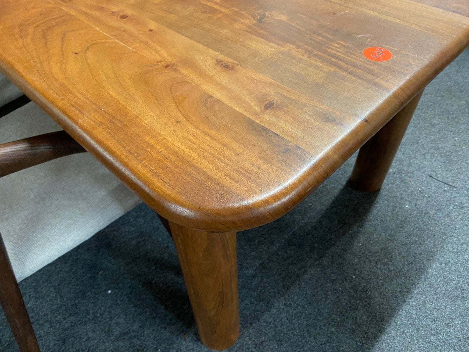 Massief Mangohouten Eettafel 280x100 cm met Afgeronde Hoeken, Huis en Inrichting, Ophalen, 100 tot 150 cm, Vijf personen of meer