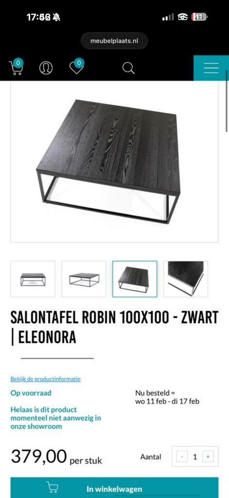 Foto 2 van Salontafel 100x100