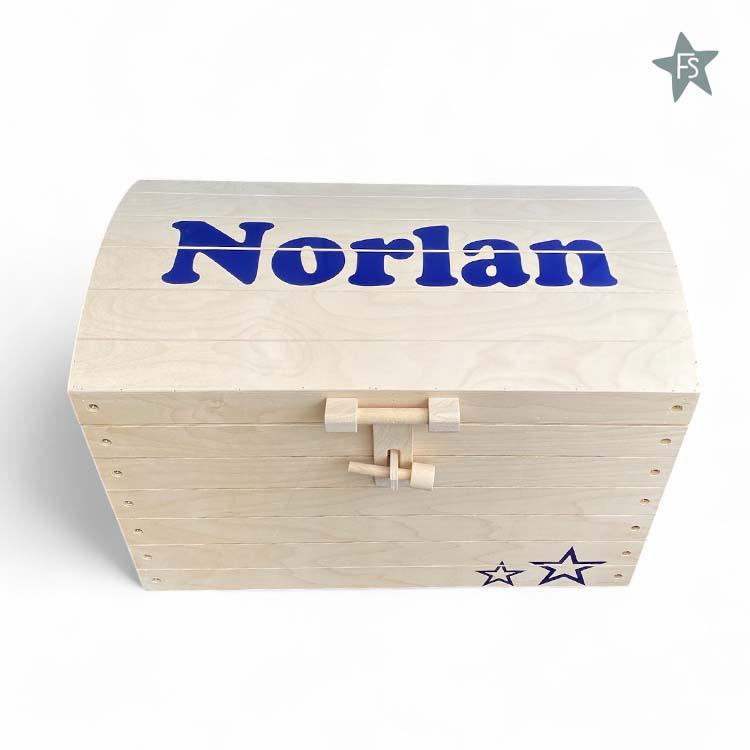Naturel houten speelgoedkust met naam, Kraamcadeau, Nieuw, Info@freubelshoponline.nl, Ophalen of Verzenden