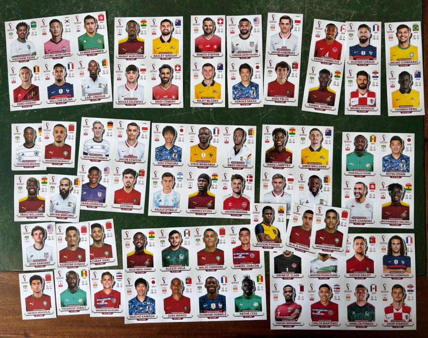 69 panini plaatjes WK 2022 update set, Verzamelen, Sportartikelen en Voetbal, Ophalen of Verzenden, Nieuw