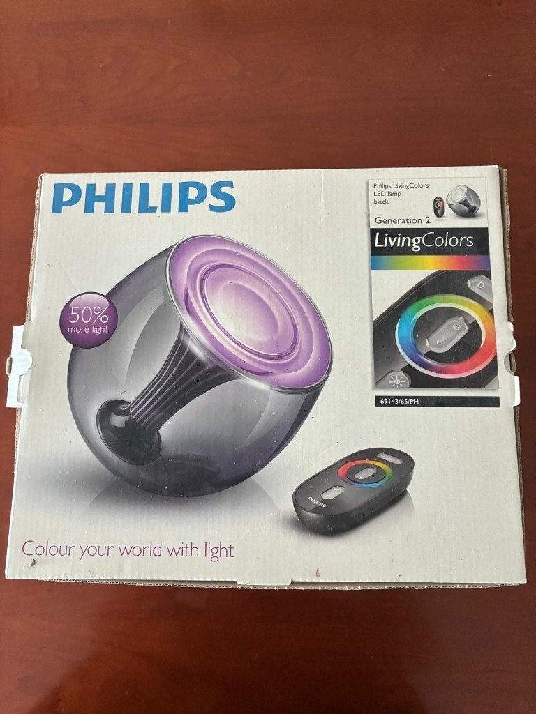 Philips LivingColors - LED lamp - Zwart, Ophalen of Verzenden, Nieuw