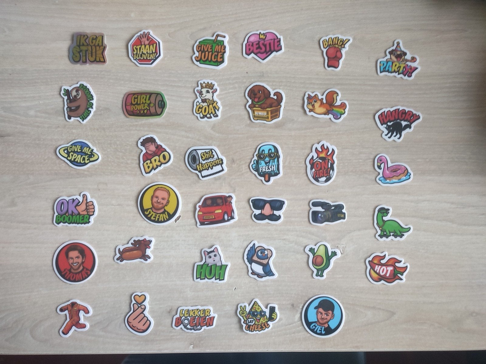 35 jumbo stickers, Verzamelen, Jumbo, Ophalen of Verzenden