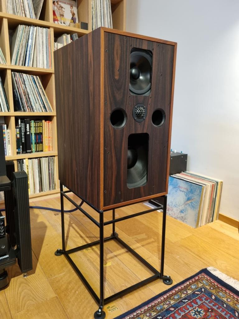 Graham LS5/5 met stands, Audio, Tv en Foto, Zo goed als nieuw, 120 watt of meer, Front, Rear of Stereo speakers, Ophalen