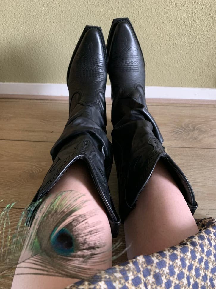 Bullrider Boots cowboylaarzen 40 western boots laarzen, Hoge laarzen, -, Zwart, -