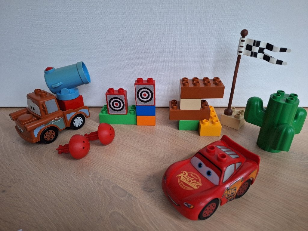 * Duplo Cars: 5817 Agent Takel en 5813 Lighting McQueen *, Kinderen en Baby's, Speelgoed | Duplo en Lego, Compleet, Gebruikt, Overige thema's