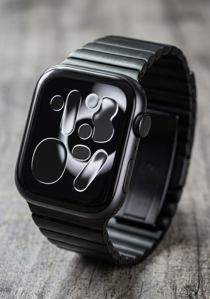 Apple Watch Series 6 RVS Zwart Cellular 44 MM, Verzenden, Zo goed als nieuw