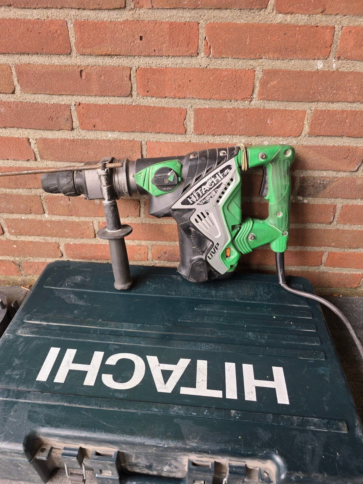 Hitachi Boorhamer met koffer - Krachtig en Betrouwbaar, Boor- en/of Breekhamer, Ophalen of Verzenden, Klopboormechanisme, Gebruikt