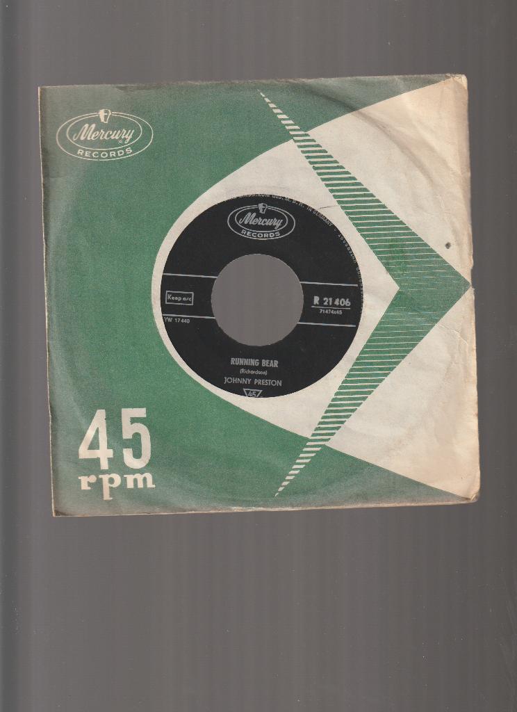 JOHNNY  PRESTON  --  RUNNING  BEAR, Cd's en Dvd's, Vinyl Singles, Gebruikt, Verzenden, Originele persing, 7 inch