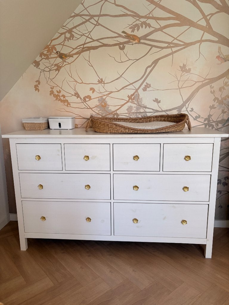 HEMNES Ladekast 8 lades, wit gebeitst, 160x96 cm, Kinderen en Baby's, Ophalen, 50 tot 70 cm, 100 cm of meer, Zo goed als nieuw