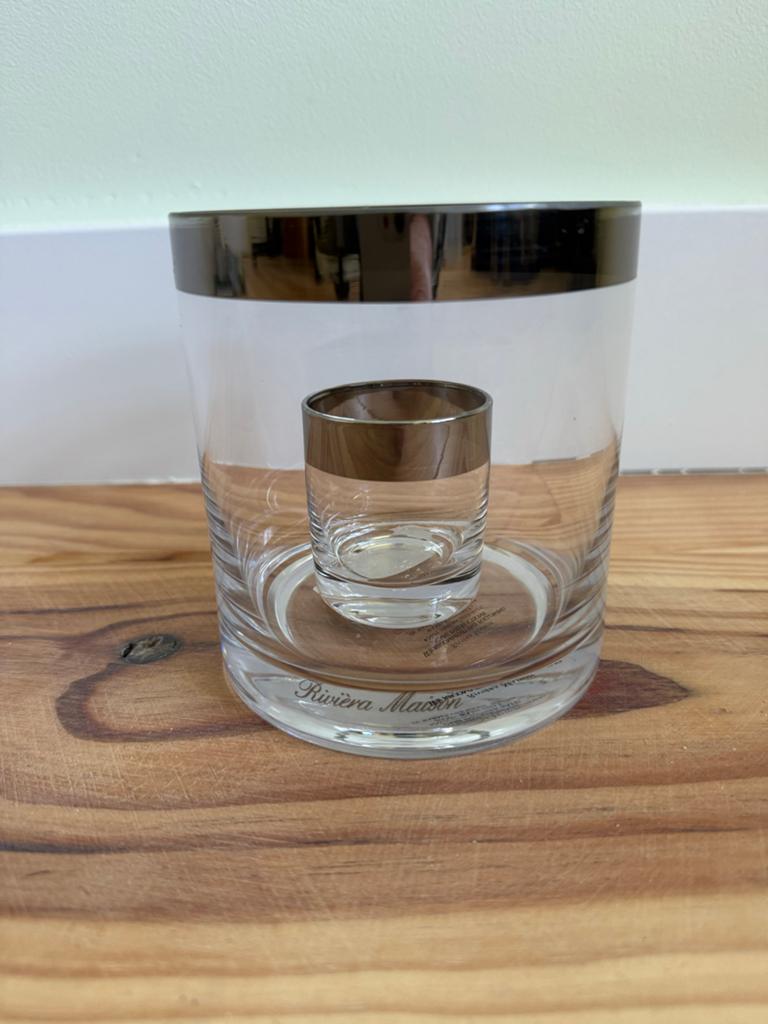 Riviera Maison Double Hurricane Mini Kandelaar Set, Overige materialen, Ophalen of Verzenden, Zo goed als nieuw, Kandelaar
