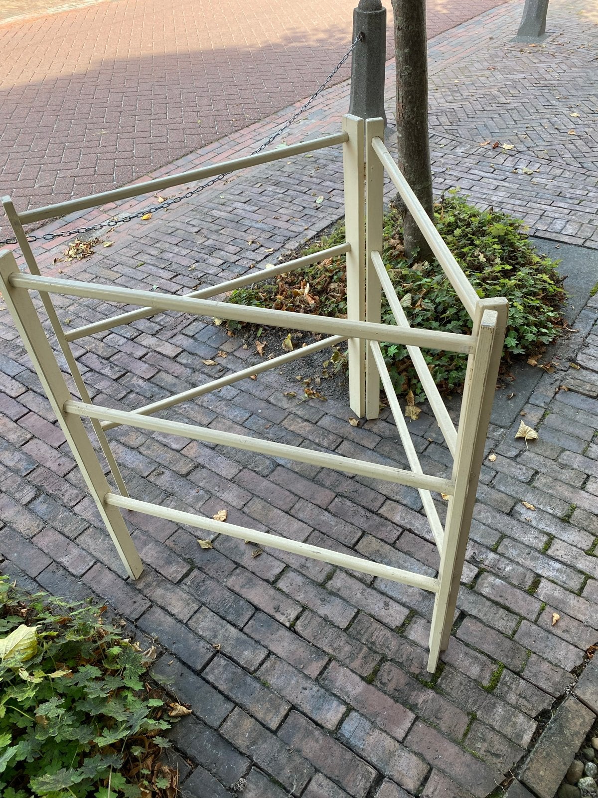 Vintage houten wasrek voor kachel - Droogrek, Ophalen