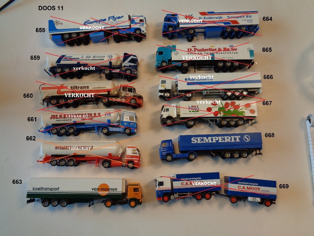 losse verkoop schaal 1op 87 modellen, Ophalen of Verzenden, Gebruikt, Bus of Vrachtwagen, Overige merken