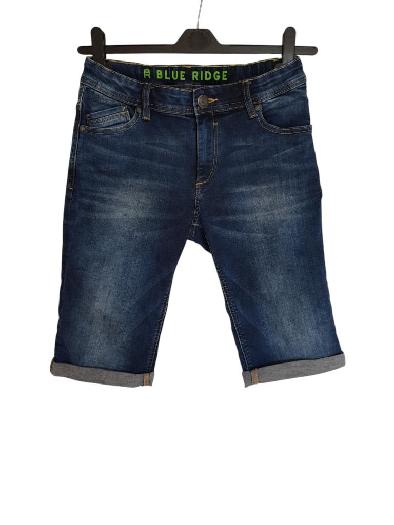 Fijne blauwe Blue Ridge slim fit stretch jeans short mt158, Broek, Verzenden, Zo goed als nieuw, Blue Ridge