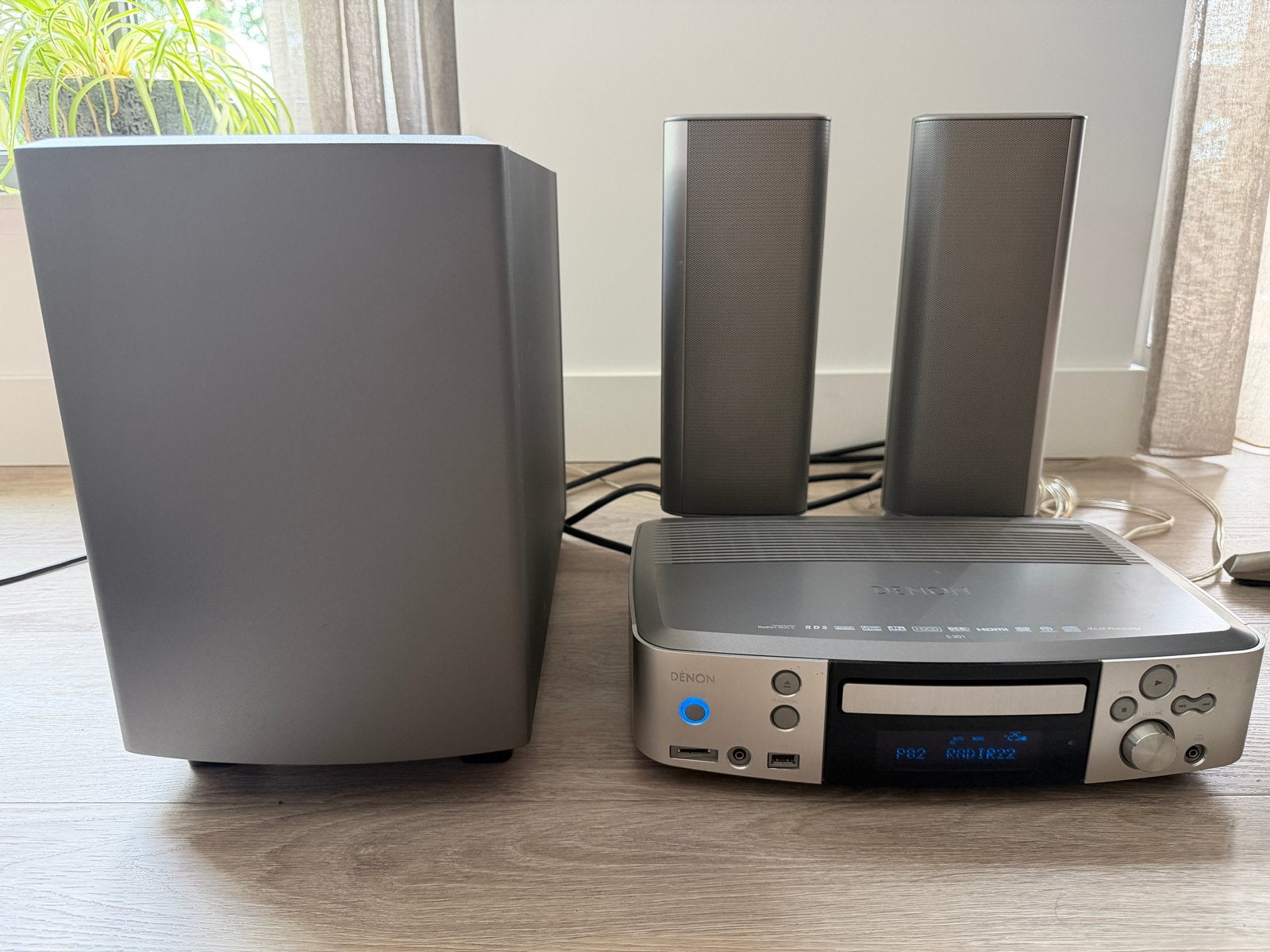 Denon S-301 Home Cinema Systeem met DVD-speler en 2.1, Audio, Tv en Foto, Home Cinema-sets, Gebruikt, 2.1-systeem, Dvd-speler