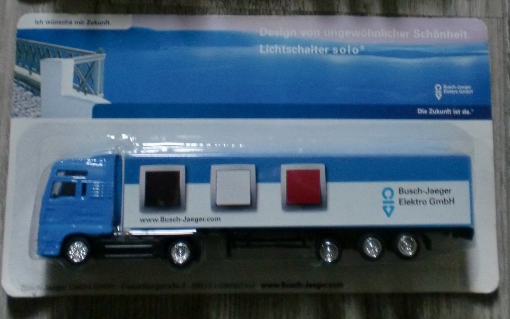 M.A.N TGA Busch-Jaeger Euro 2,00, Hobby en Vrije tijd, Ophalen of Verzenden, Zo goed als nieuw, Bus of Vrachtwagen, Overige merken