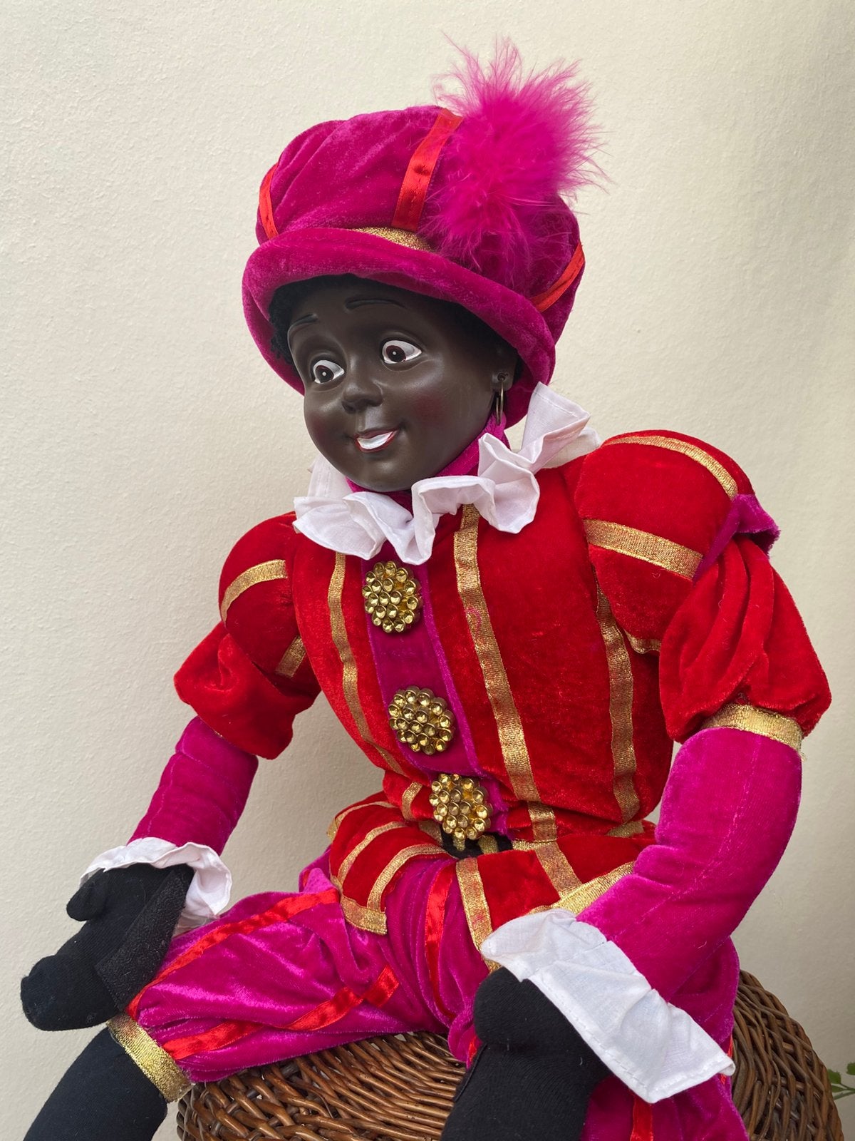 V&D vintage Piet-pop - 80 cm!, Ophalen of Verzenden, Zo goed als nieuw