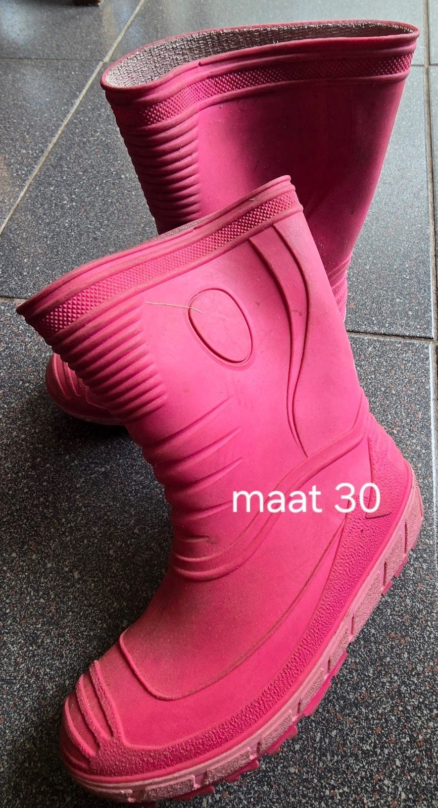 Roze kinderregenlaarzen - Maat 30, Ophalen, Gebruikt, Onbekend, Meisje