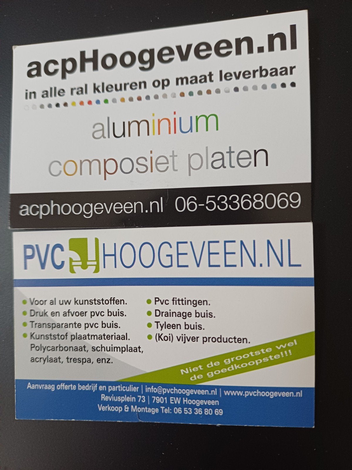 Aluminium Composiet platen,  opmaat gezaagd en geleverd. acp, Ophalen of Verzenden, Nieuw