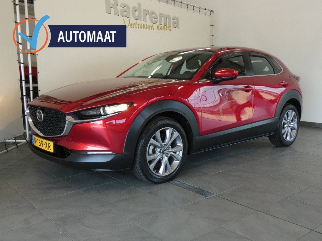 Mooie Mazda CX-30 120 Pk Automaat ! Bose en 360 Camera, Auto's, Stof, Gebruikt, 4 cilinders, SUV of Terreinwagen