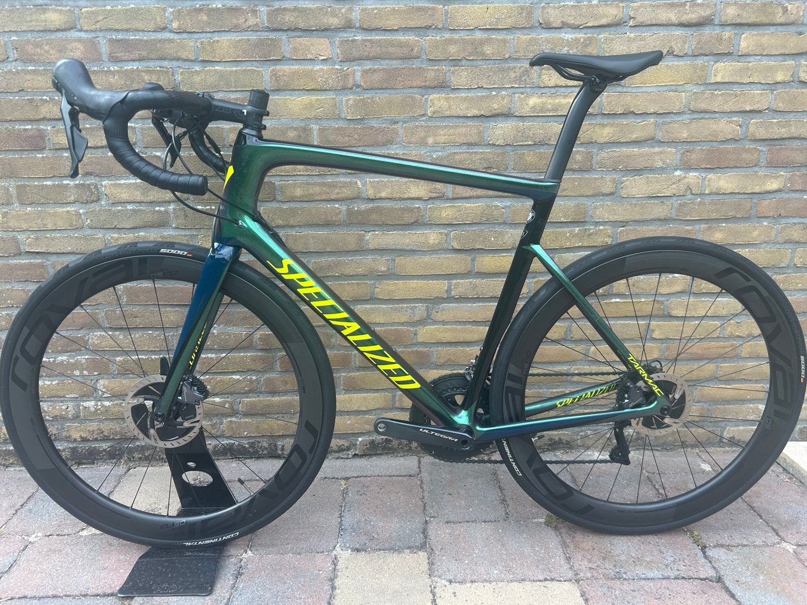Specialized Tarmac SL6 Expert – Chameleon Green maat 61, 28 inch, Carbon, 10 tot 15 versnellingen, Velgrem