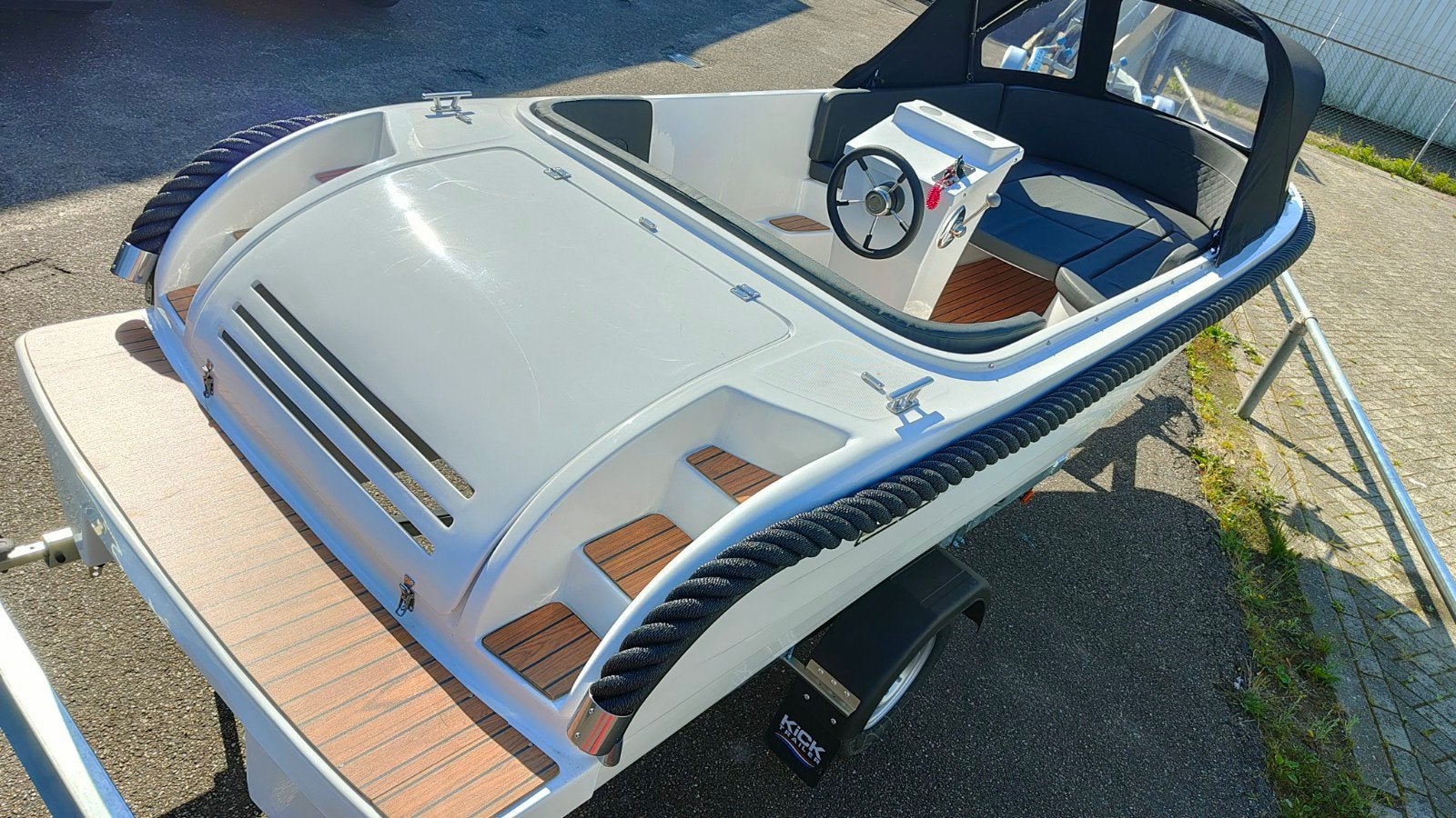 Admiral 5.30 Tender . complete set inc motor en trailer, Ophalen, 10 pk, Kabelaring, Tender