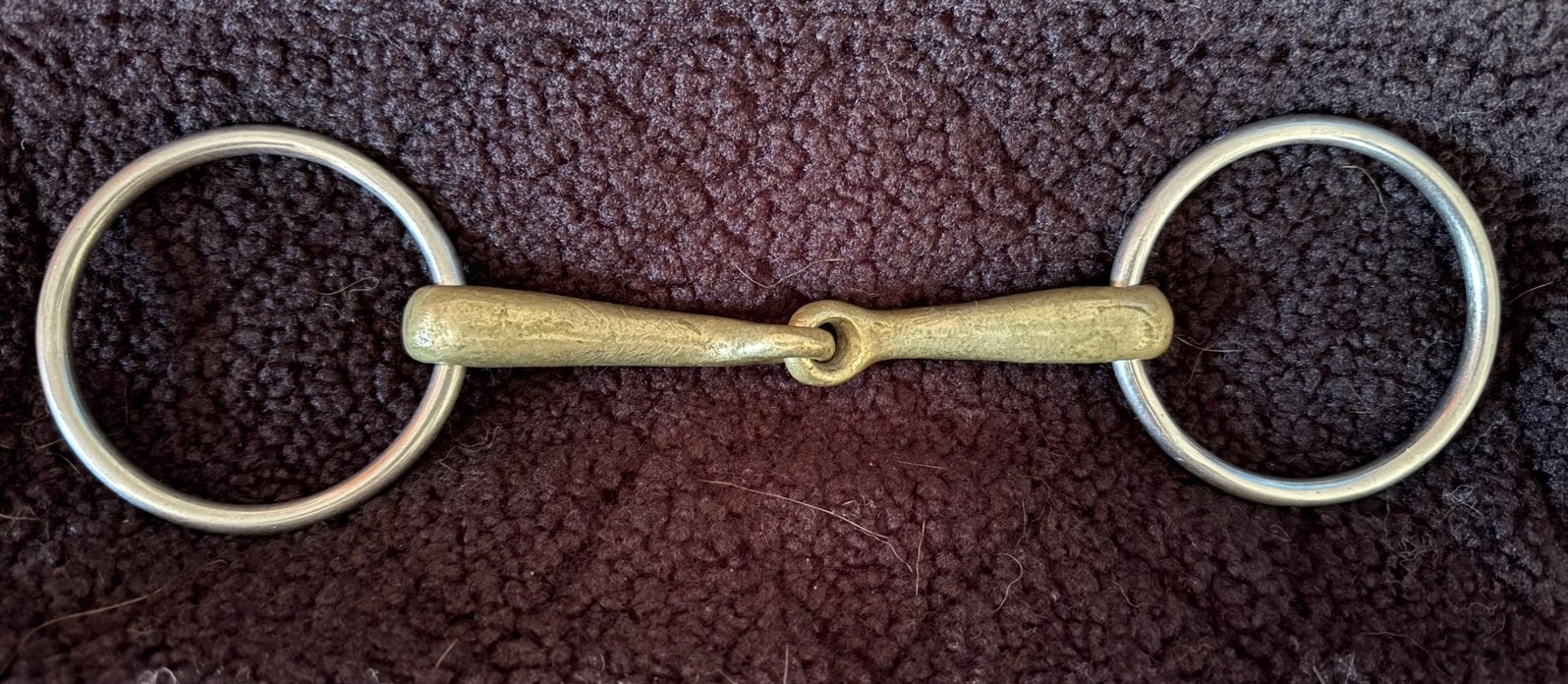 Aurigan Enkelgebroken Watertrens – Losse Ringen  ca. 13cm, Inclusief bit, Ophalen of Verzenden, Zo goed als nieuw, Bit