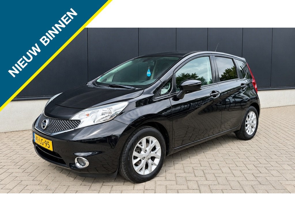 Nissan Note 1.2 Connect Edition 2Eig DealerOndr Navi ECC Cru, Auto's, 21 km/l, Stof, Zwart, 1198 cc