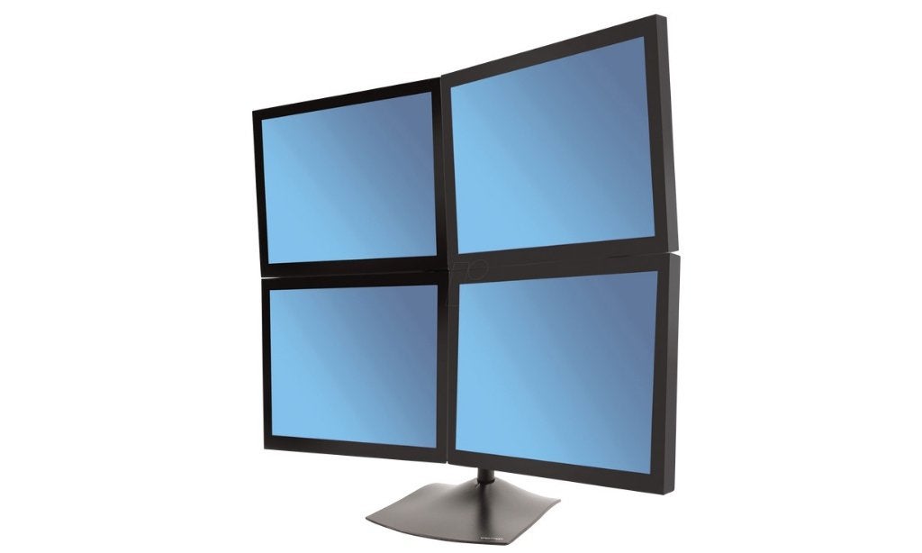 Ergotron DS100 Quad Monitor Desk Stand, Ophalen, Zo goed als nieuw, Overige typen, Onbekend