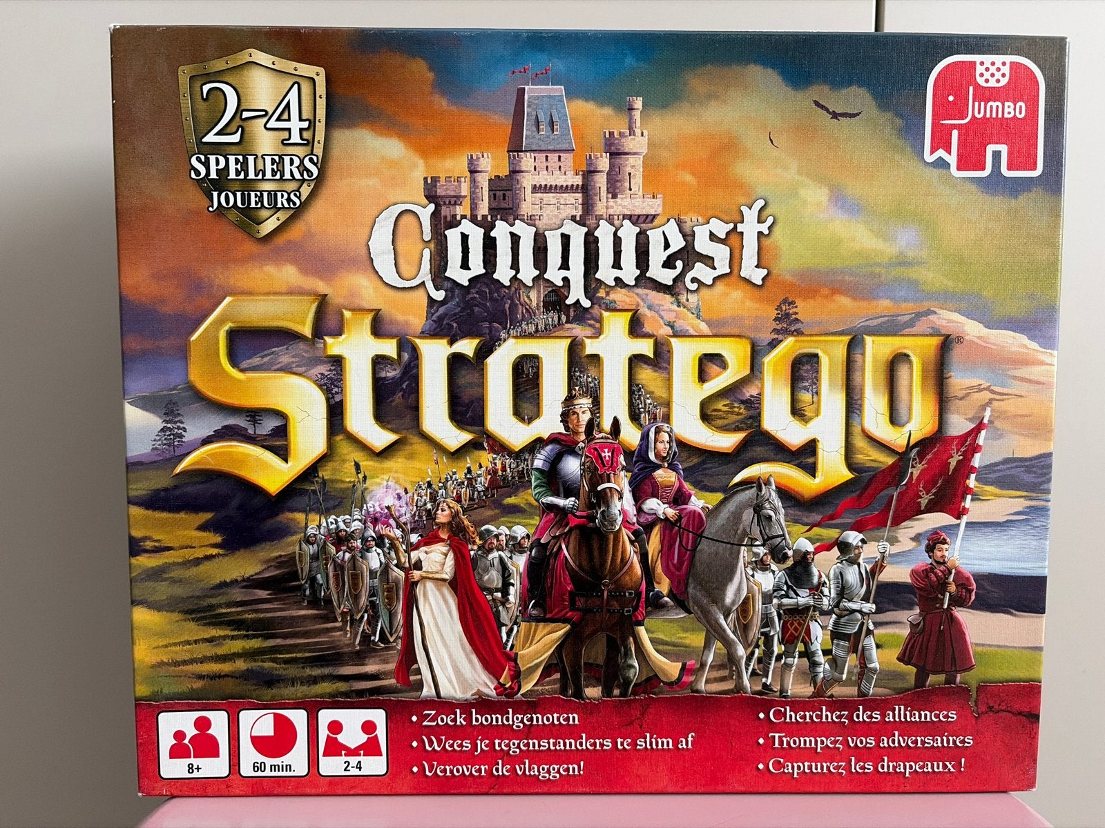 Conquest Stratego Bordspel - Strategisch Oorlogsspel, Drie of vier spelers, Ophalen, Zo goed als nieuw
