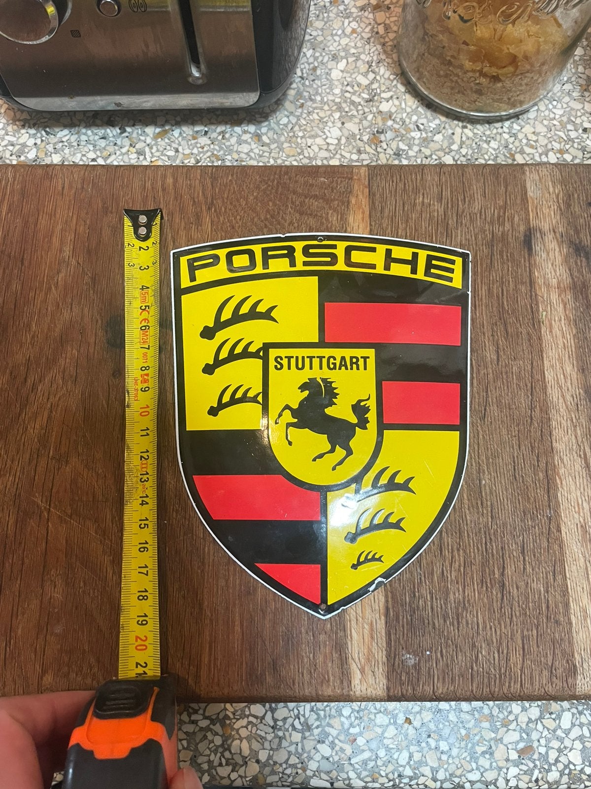 Porsche emaille wandbord, Ophalen of Verzenden, Porsche