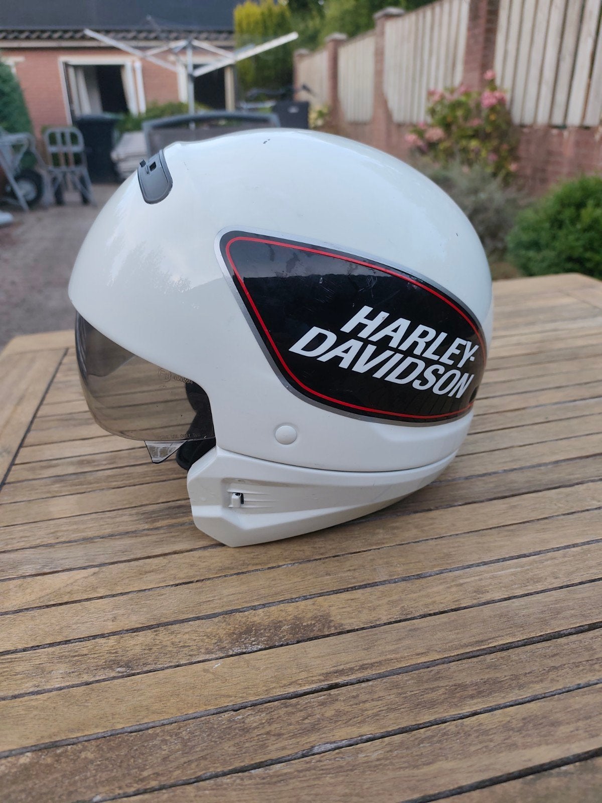 Harley Davidson Jethelm maat M - Wit, Ophalen of Verzenden, Tweedehands, Jethelm, Overige merken