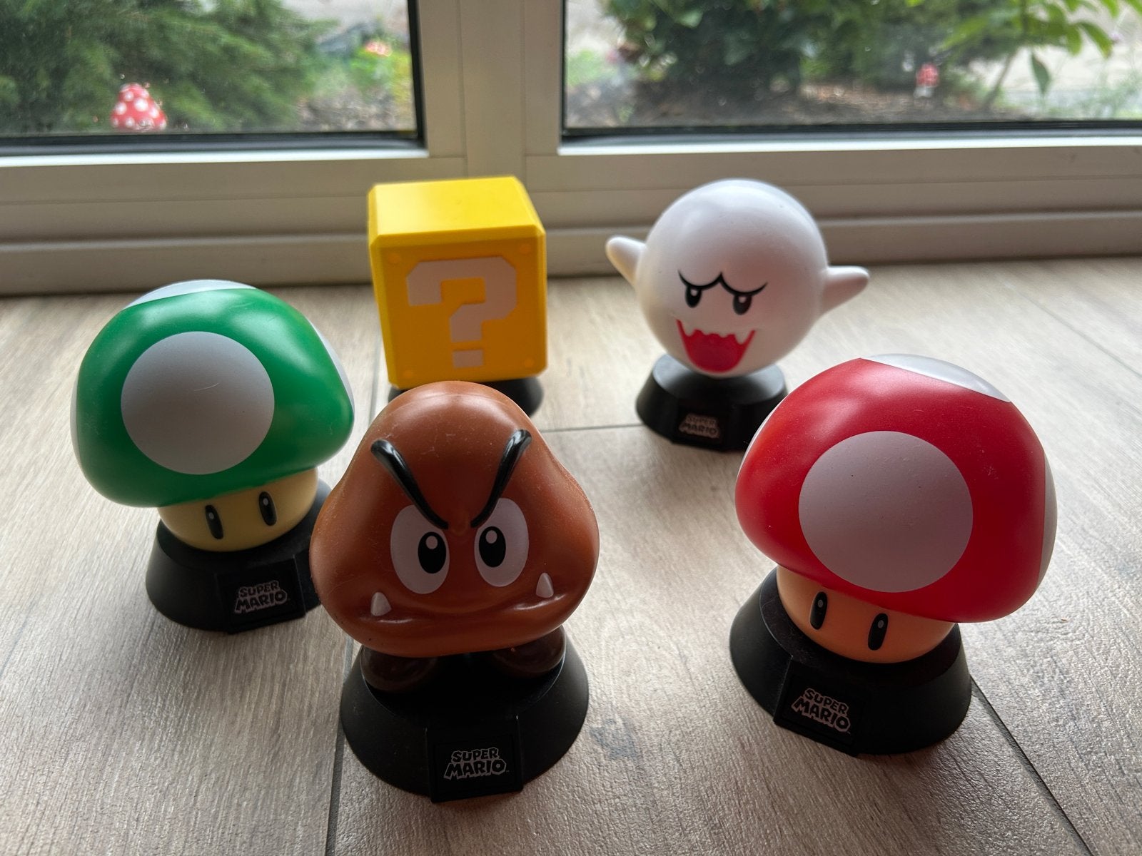 Super Mario nachtlampjes 5 stuks, Kinderen en Baby's, Gebruikt, Ophalen of Verzenden, Meerkleurig, Draadloos