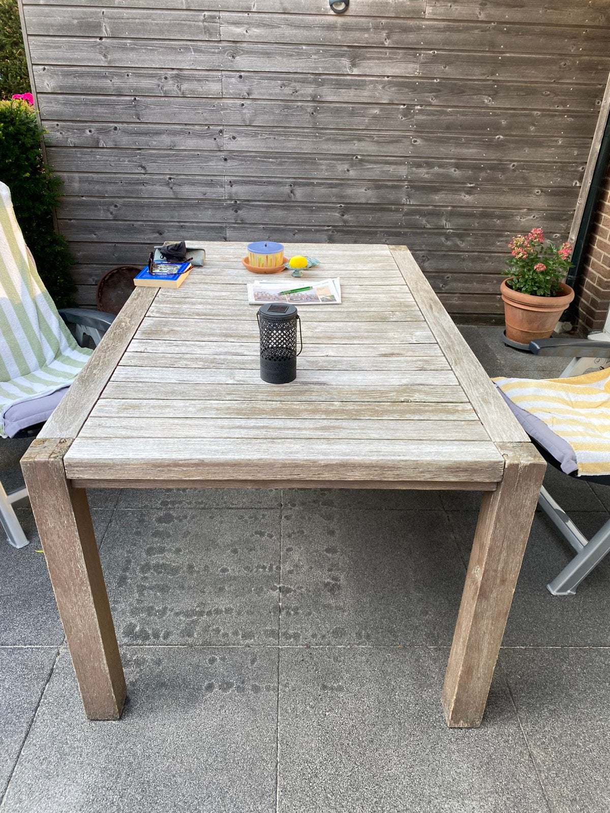 Houten tuintafel, Ophalen, Gebruikt, Rechthoekig, Hout