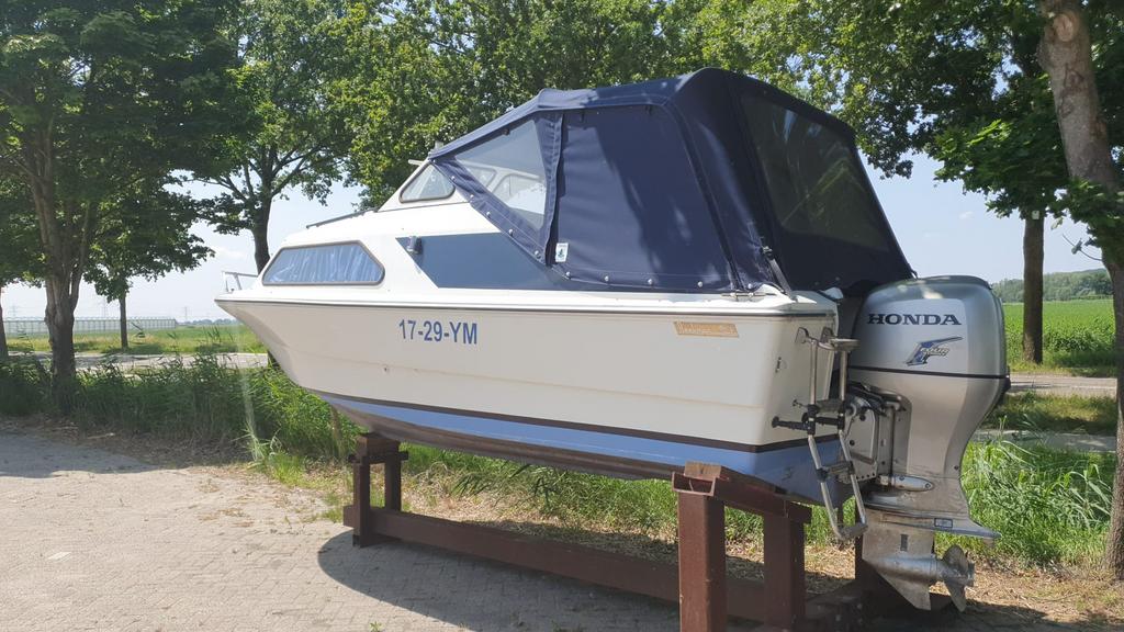 Beekman kajuitboot Honda 75pk, Watersport en Boten, Ophalen, Gebruikt