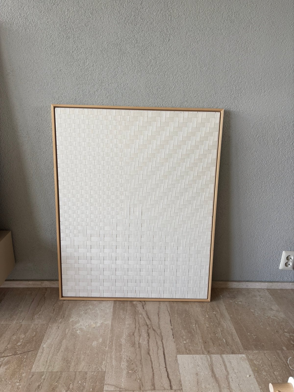 Woven canvas kunstwerk 80x100cm, Ophalen, Nieuw, Schilderij