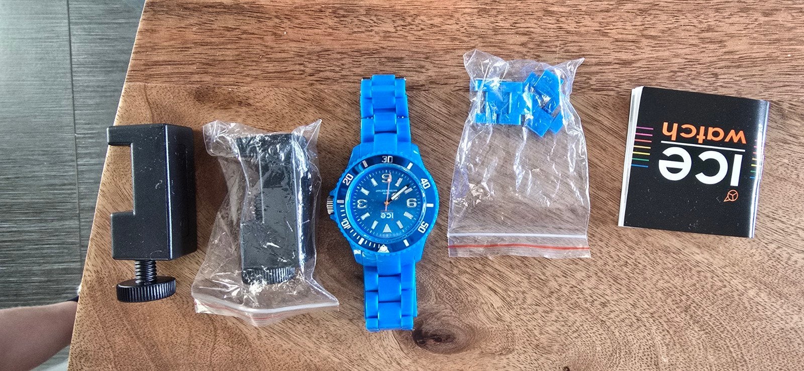Ice Watch horloge blauw - Zo goed als nieuw, Overige merken, Kunststof, Polshorloge, Kunststof