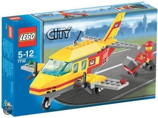 Lego City 7732 Postvliegtuig. Complete set., Verzenden, Zo goed als nieuw, Complete set, Lego